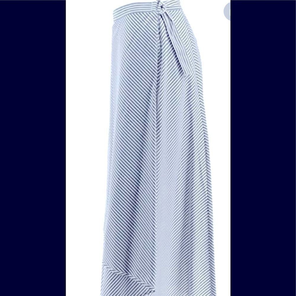 G.IL.I. Petite striped wrap front Maxi skirt